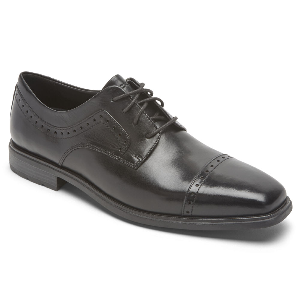 Rockport Mens Dres Sports Business 2 Cap Toe - Dress Shoes Black - PKT327415